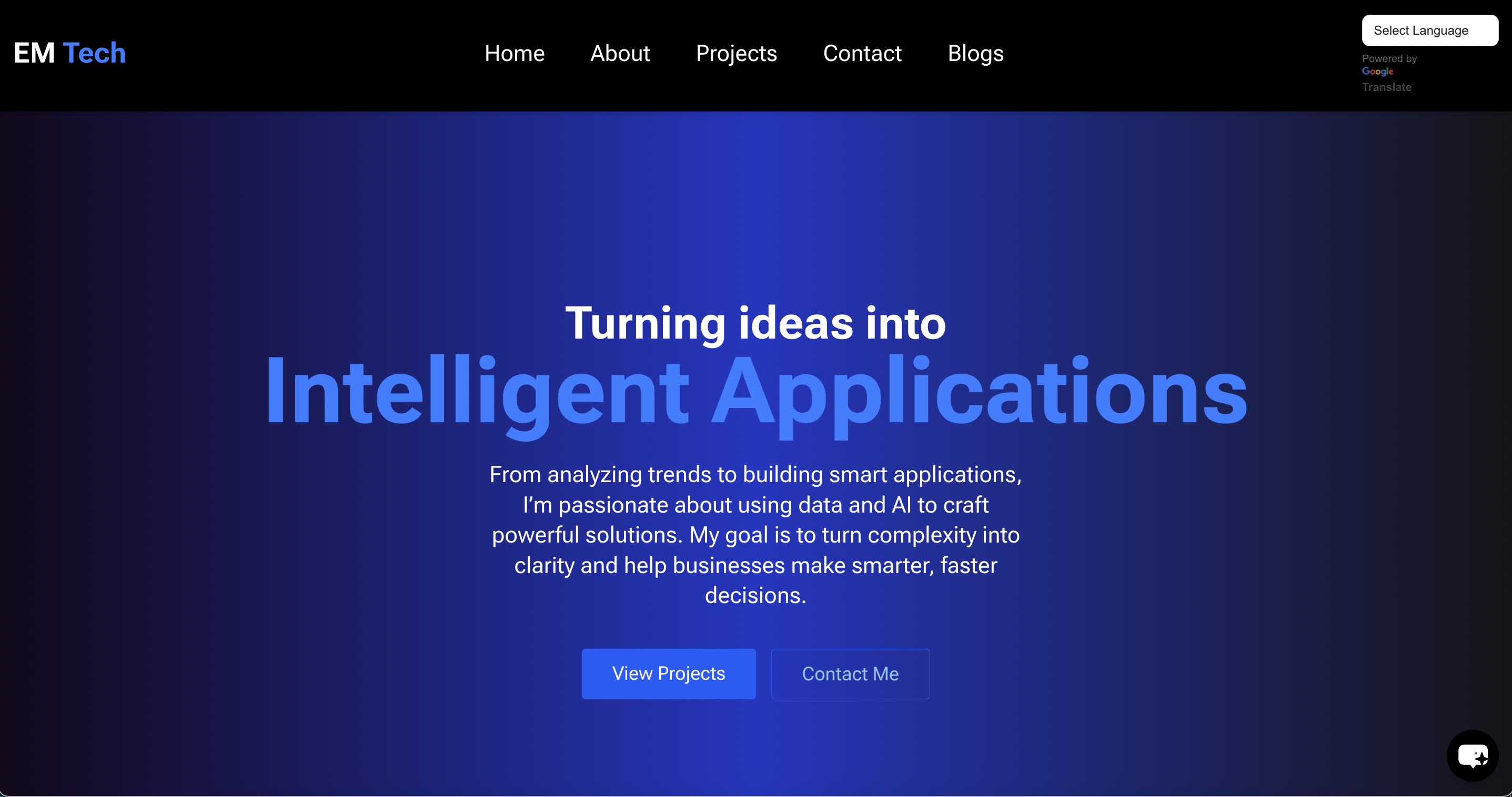 Project Website image